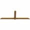 Ekena Millwork Eugene Rough Sawn Timber Gable Bracket, Western Red Cedar, 108"W x 40"H x 2"D x 6"F, 9/12 Pitch GBW108X40X0206EUG00RWR - alternate 3